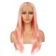 G170728020-v2 - Perruque Longue Cheveux Synthétique Rose  [VENTE FINALE]