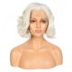 G1707304-v2 - Perruque Courte Cheveux Synthétique Grise [VENTE FINALE]