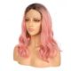 G1904787-v2 - Perruque Courte Cheveux Synthétique Rose  [VENTE FINALE]