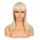 DM1810883-v2 - Perruque Courte Cheveux Synthétique Blonde Avec Toupet [VENTE FINALE]