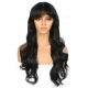 G170737920-v2 - Perruque Courte Cheveux Synthétique Noire Avec Toupet  [VENTE FINALE]