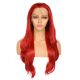 X1707479-v2 - Perruque Longue Cheveux Synthétique Rouge  [VENTE FINALE]