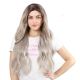 G1901653C-v4 - Perruque Longue Cheveux Synthétique Grise  [VENTE FINALE]