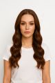 Victoria - Perruque Longue 18 Pouces Cheveux Humains Naturels Remy Hair Brunette
