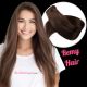 Brun #4 Cousues Cheveux Remy