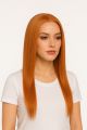 Abigail #2 - Perruque Longue 18 Pouces Cheveux Humains Naturels Remy Hair Rousse 