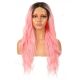 FU190322677-v3 - Perruque Longue Cheveux Synthétique Rose [VENTE FINALE]