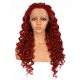 G1611002C-v3 - Perruque Longue Cheveux Synthétique Rouge  [VENTE FINALE]