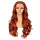 G1611041C-v3 - Perruque Longue Cheveux Synthétique Rouge  [VENTE FINALE]