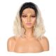 Madison - Perruque Courte Cheveux Synthétique Blonde Ombrée [Vente Finale]