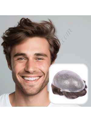 Brun Chocolat Cendré #04ash Prothèse Capillaire Cheveux Humains Remy