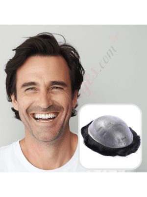 Noir Foncé #1 Prothèse Capillaire Cheveux Humains Remy