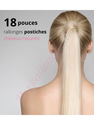 18 Pouces Ponytail Cheveux Naturels
