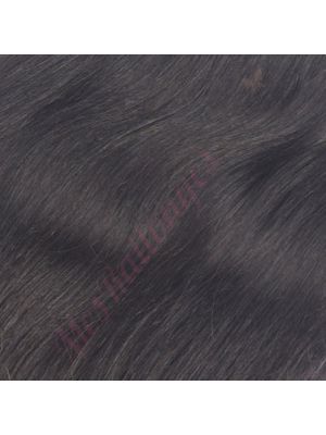 14 pouces Rallonges Micro-Billes Cheveux Naturels Remy Ondulés Noir/Brun #1b 20g