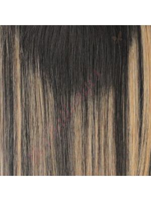 18 pouces Rallonges À Clips Cheveux Naturels Remy Ondulés Noir/Brun & Balayage #1bt-blyg 100g