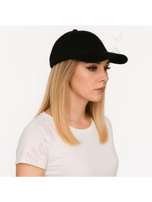 10 pouces Cheveux Naturels Remy Roux Blond & Blond Platine #27/613 Perruque, Casquette Noire [VENTE FINALE]