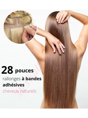 28 Pouces Bandes Adhésives Cheveux Naturels