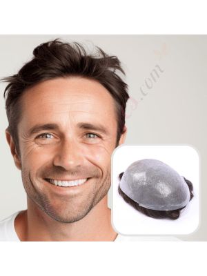 Brun Mocha #3 Prothèse Capillaire Cheveux Humains Remy