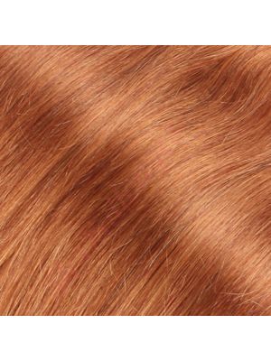14 pouces Rallonges À Clips Cheveux Naturels Remy Ondulés Roux Naturel #30 85g
