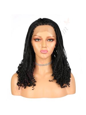X161115118 - Perruque Courte Cheveux Synthétique Noire [Vente Finale]