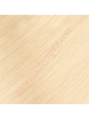 14 pouces Rallonges À Clips Cheveux Naturels Remy Ondulés Blond #60 85g
