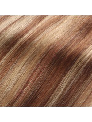 22 pouces Fil Invisible Épais Remy Hair Brun Noisette Balayage #6T6/18 140g (PRÉCOMMANDE, EXPÉDITION EN 4 À 6 SEMAINES)