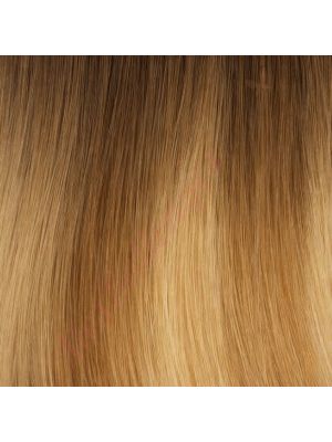 18 pouces Rallonges Fil Invisible Cheveux Européens Brun Moyen à Blond Naturel Clair Mélangé #B6T7 20 130g
