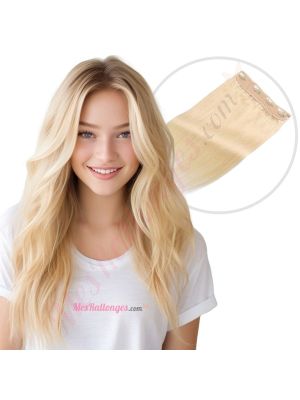 Blond Platine #613 Fil Invisible Cheveux Naturels