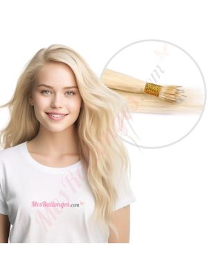 Blond #60 Nano-Rings Cheveux Naturels