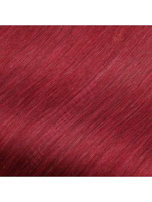 18 pouces Bande Volumatrice À Clips Cheveux Naturels Bourgogne 50g