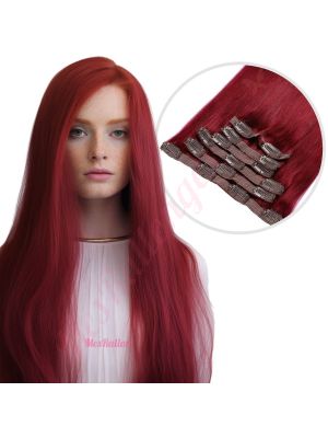 Bourgogne À Clips Cheveux Naturels