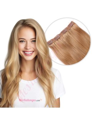 Roux Blond #27 Bandes Volumatrices À Clips - Cheveux Humains Naturels