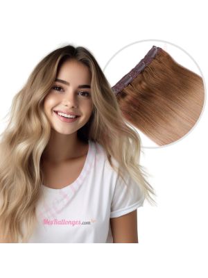 Blond Ombré Bandes Volumatrices À Clips - Cheveux Humains Naturels