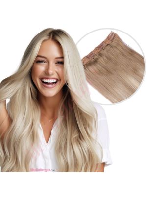 Blond Foncé Balayage Bandes Volumatrices À Clips - Cheveux Humains Naturels