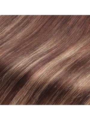 14 pouces Volumateur Avec Toupet Couverture Complète, Cheveux Naturels Remy Brun Foncé & Blond Balayage 95g