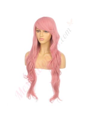 DM1611033-v4 Rose Pastel Perruque Extra Longue Cheveux Synthétiques avec Toupet [VENTE FINALE]