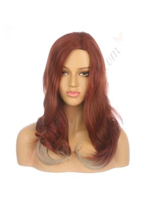 DM1810956-v4 Auburn et Blond Perruque Longue Cheveux Synthétiques [VENTE FINALE]