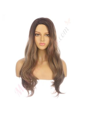 DM2031267-v4 Brun Balayage Perruque Longue Cheveux Synthétiques  [VENTE FINALE]