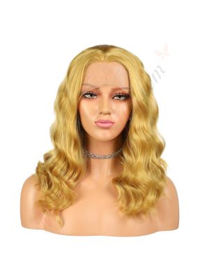 G190322676 - Perruque Courte Cheveux Synthétique Blonde [Vente Finale]