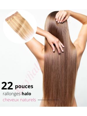 22 Pouces Fil Invisible Cheveux Naturels