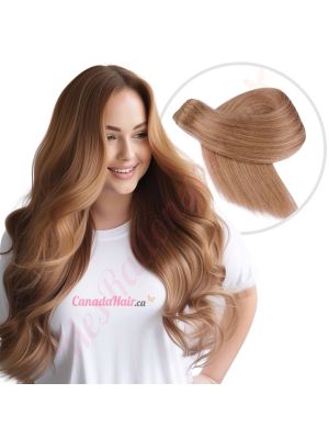 Brun Miel #12 Cousues Cheveux Naturels