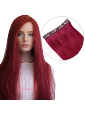 Bourgogne Bandes Volumatrices À Clips - Cheveux Humains Naturels