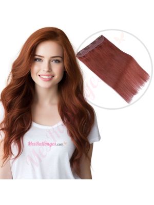 Auburn Foncé #33 Fil Invisible Cheveux Naturels