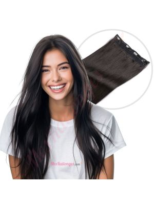 Noir/Brun #1b Fil Invisible Cheveux Naturels