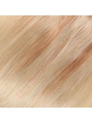18 pouces Fil Invisible Épais Cheveux Naturels Ombré Blond Pâle 130g