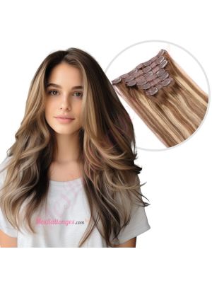 Balayage Ombré À Clips Cheveux Naturels