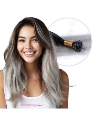 Gris Ombré Kératines Cheveux Naturels