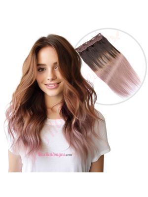 Pastel Ombré Fil Invisible Cheveux Naturels