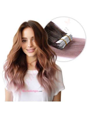 Pastel Ombré Bandes Adhésives Cheveux Naturels