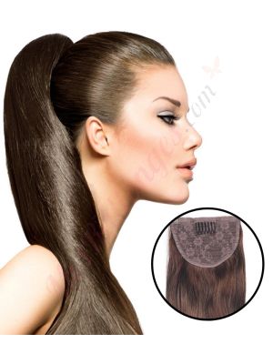 rallonges postiches cheveux naturels	Brun #4